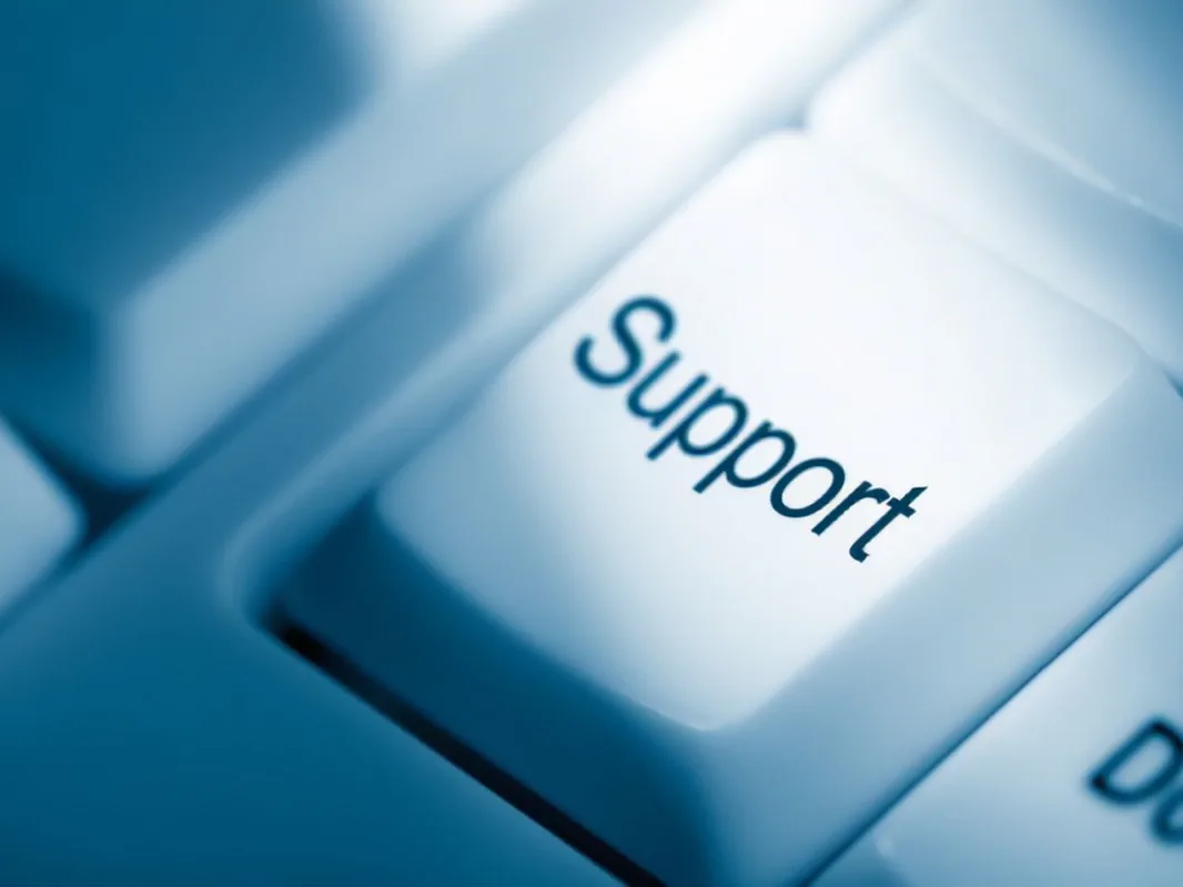 keyboard with a “support” key