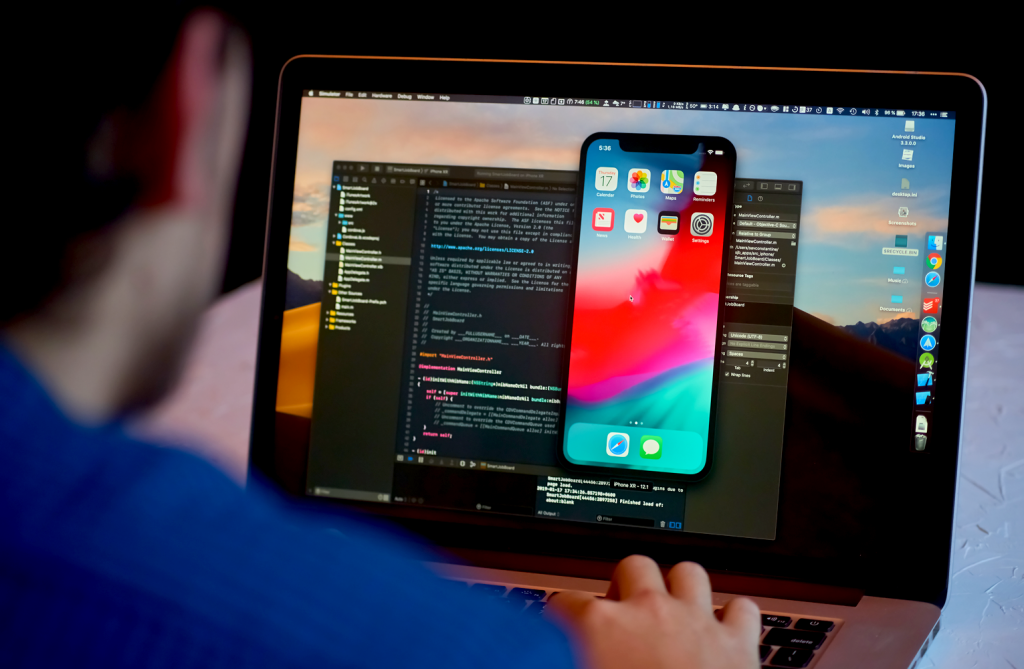 iOS programmer using mac and coding an iOS app