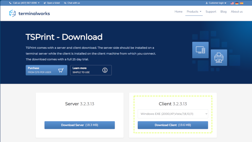 TSPrint download page